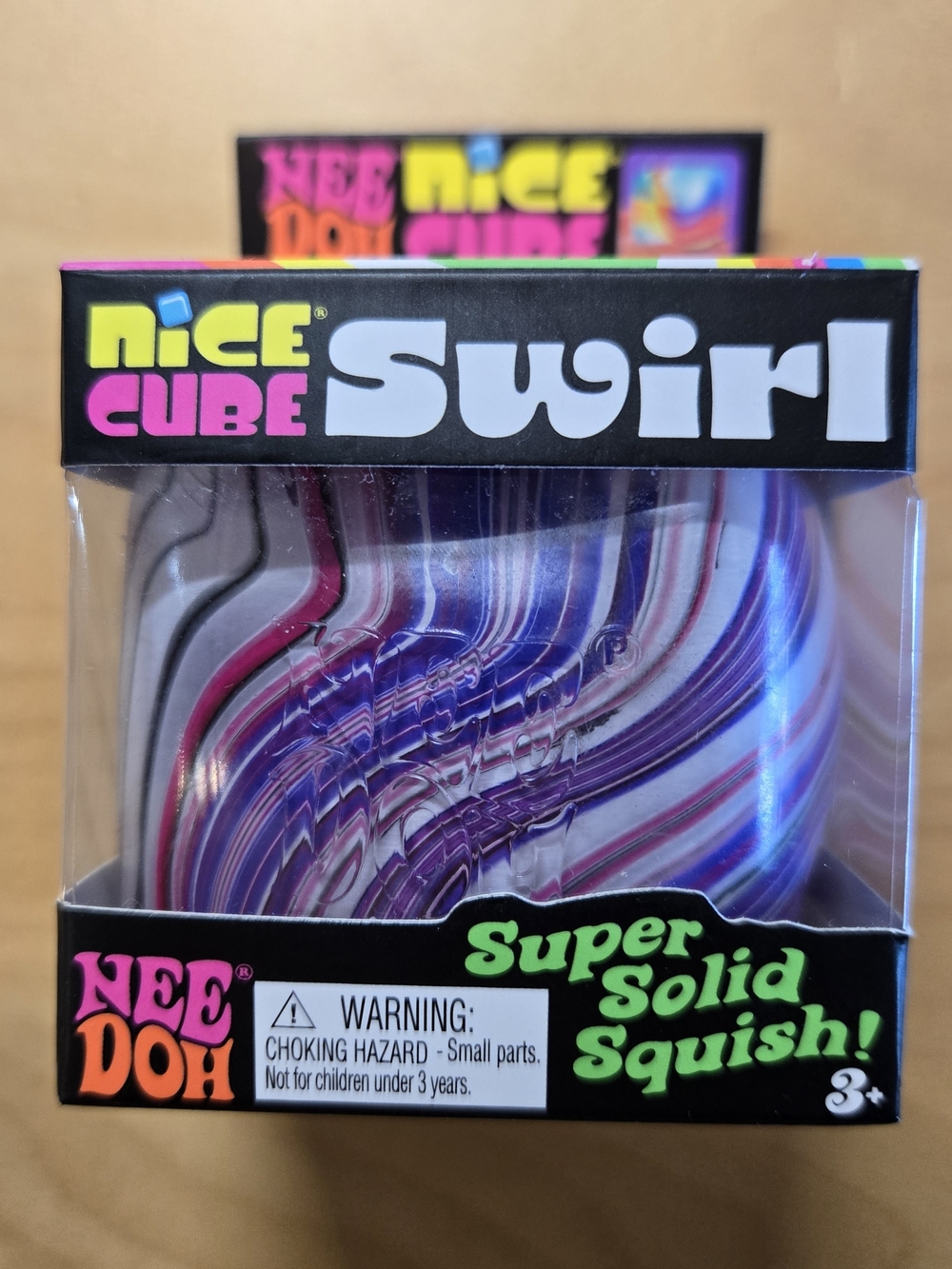 Needoh Nice Cube Swirl - Purple Pink White